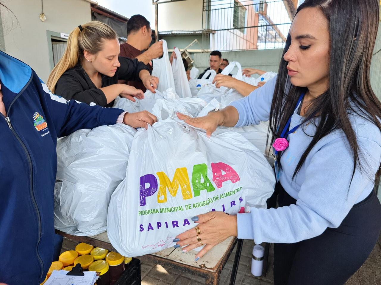 Sapiranga realiza quarta entrega de alimentos do PMAA e atende 133 famílias